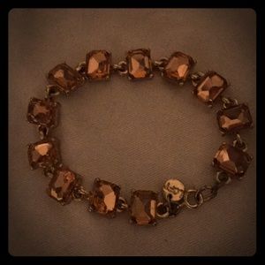 Coral and gold loft bracelet